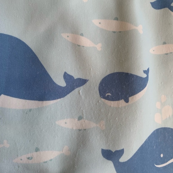 Jan & Jul UV Sunsuit Swimsuit Blue Whales size 18-24M - Picture 9 of 10